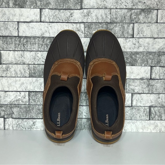 LL Bean Storm Chaser Low Womens 11 Leather Waterproof Winter Slip On Boots - Picture 6 of 8